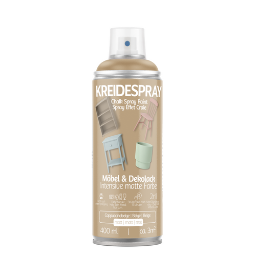 COLORS Kreidespray Möbel & Dekolack 400 ml Spraydose in Cappuccinobeige matt