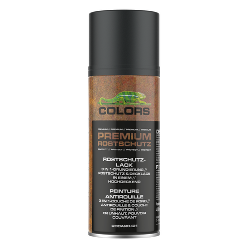COLORS 3in1 Rostschutzlack Spraydose – Grundierung, Rostschutz & Decklack