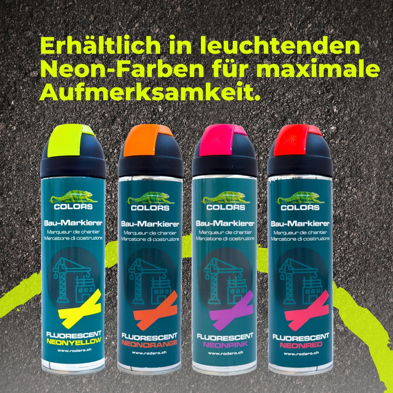 Laden Sie das Bild in Galerie -Viewer, COLORS Baumarkierer 360° 500ml Fluo Spraydose