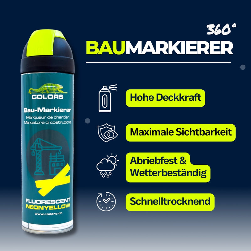 Laden Sie das Bild in Galerie -Viewer, COLORS Baumarkierer 360° 500ml Fluo Spraydose
