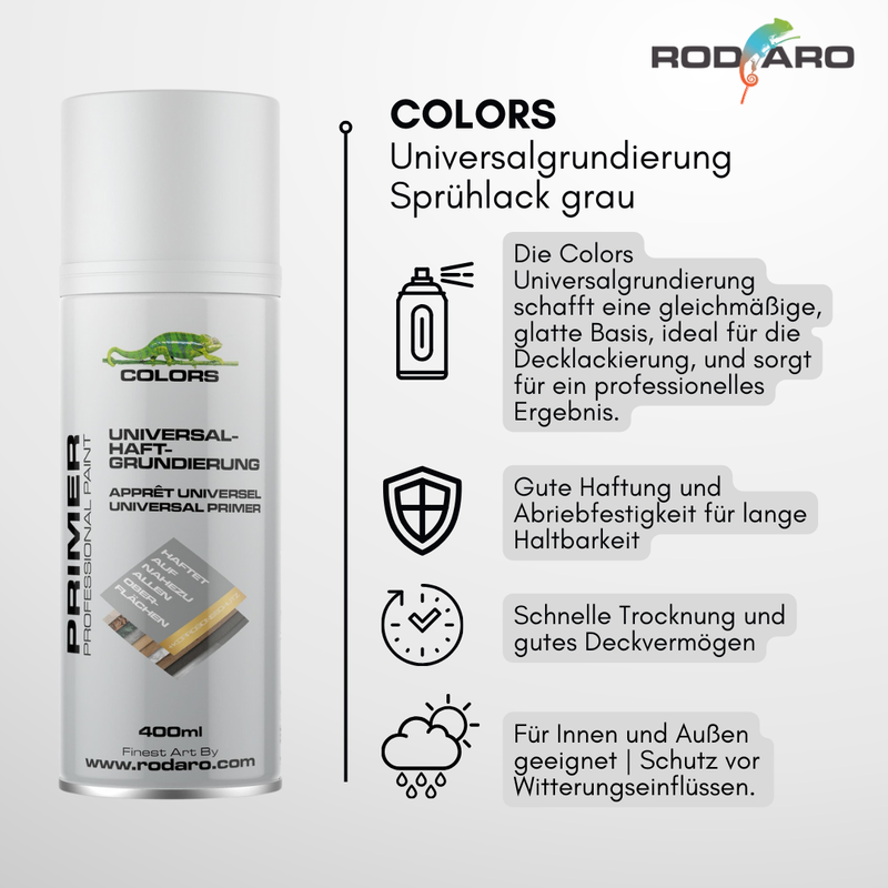 Laden Sie das Bild in Galerie -Viewer, Colors Primer Universalgrundierung Sprühlack - 400ml Spraydose Haftgrundierung
