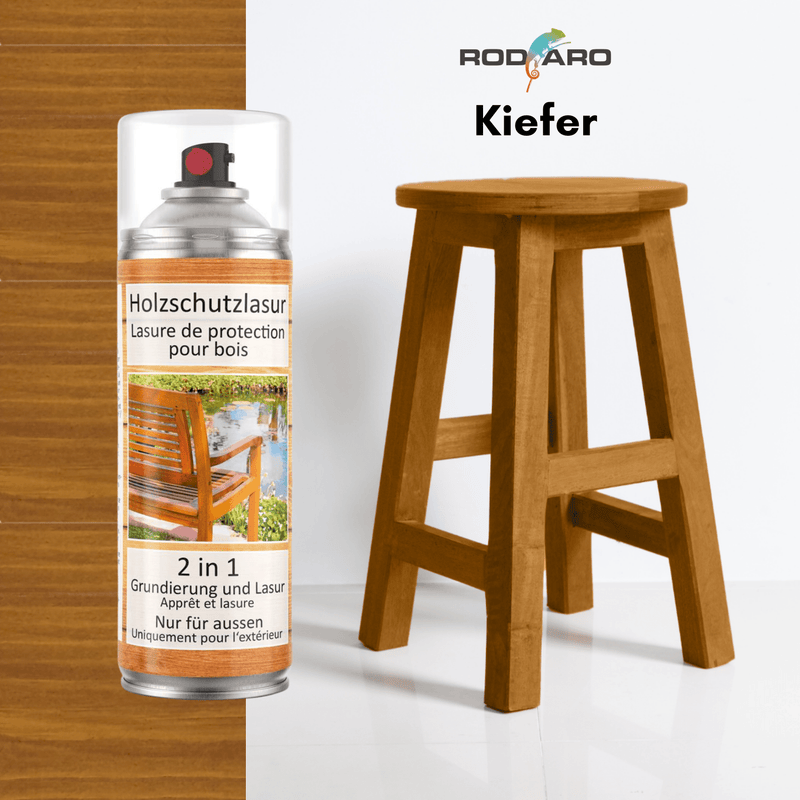 Laden Sie das Bild in Galerie -Viewer, COLORS Holzschutzlasur Spray - Beispiel Stuhl und Farbton