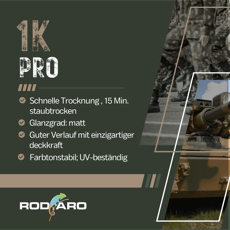 Laden Sie das Bild in Galerie -Viewer, Militär - Farbspray Army 1K PRO – 400ml Spraydose matt - xenial - shop.de
