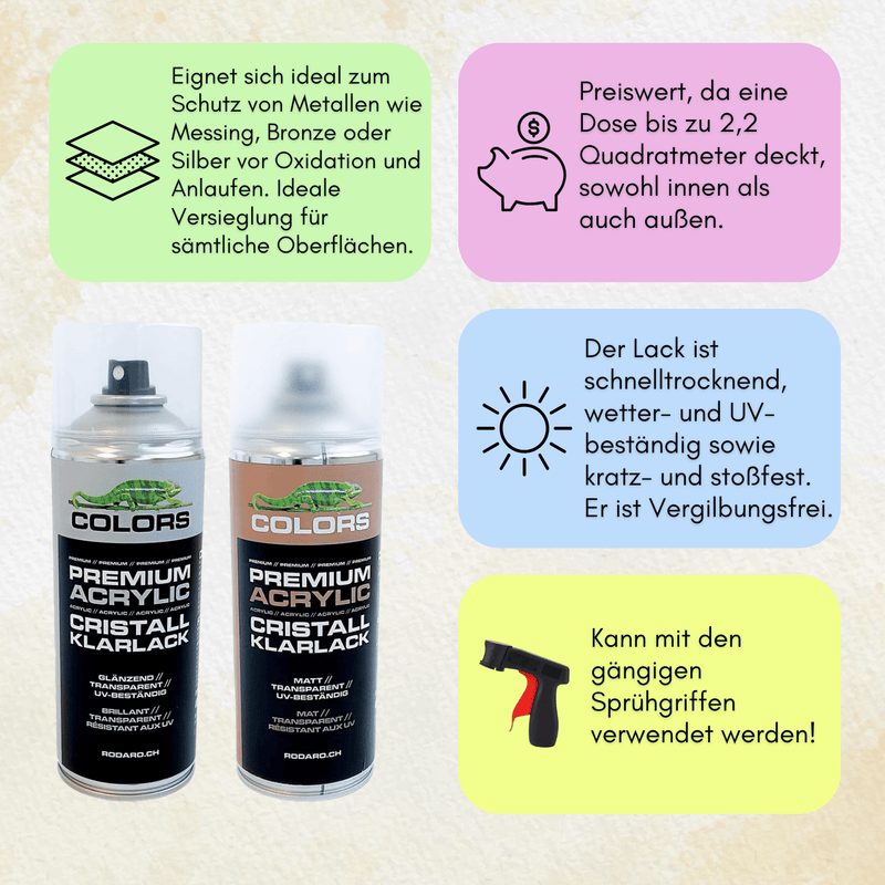 Laden Sie das Bild in Galerie -Viewer, Zapon Cristall Klarlack Sprühlack - 400ml Spraydose - xenial - shop.de