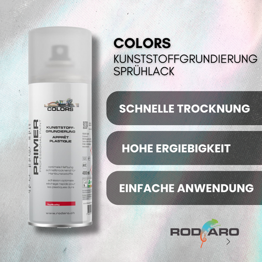 COLORS Kunststoffgrundierung Sprühlack farblos 6er Set - 400ml Spraydose