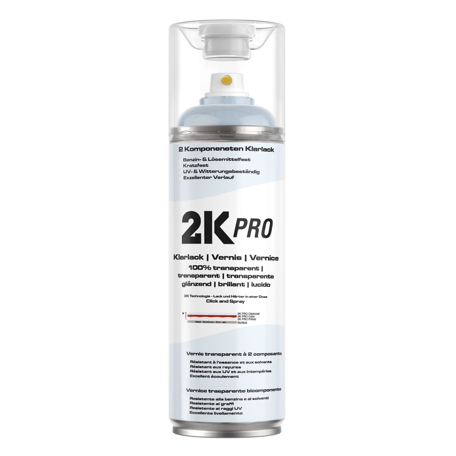 2K Spraydose 250ml - 2 Komponenten Sprühlack | 2K - PRO - xenial - shop.de
