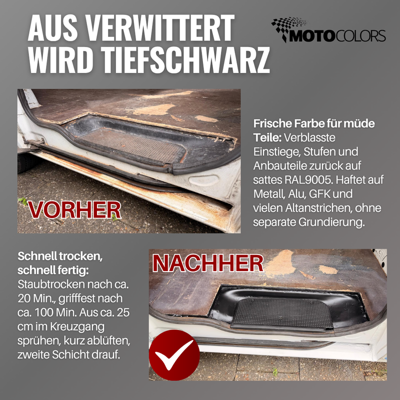 Laden Sie das Bild in Galerie -Viewer, MotoColors Wohnwagen- &amp; Camperlack 3 in 1 Farbe Sprühfarbe 400ml - Primer, Rostschutz, Lack

