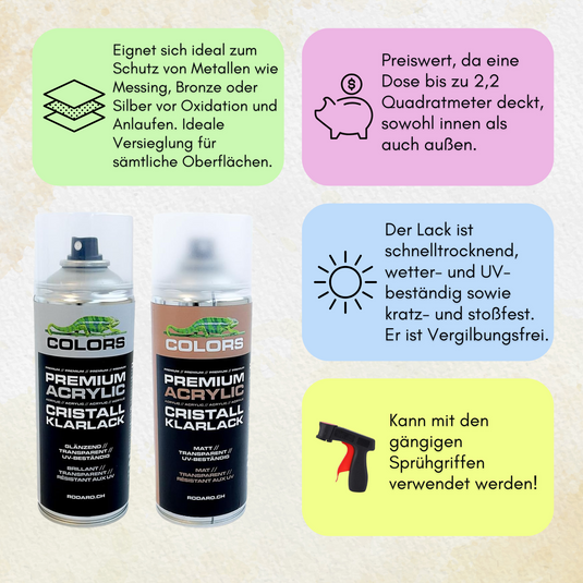 Zapon Cristall Klarlack Sprühlack - 400ml Spraydose