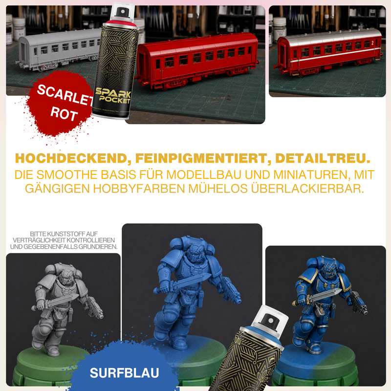 Laden Sie das Bild in Galerie -Viewer, SPARK Pocket Sprühdose 200ml - Glänzender Sprühlack mit hoher Deckkraft
