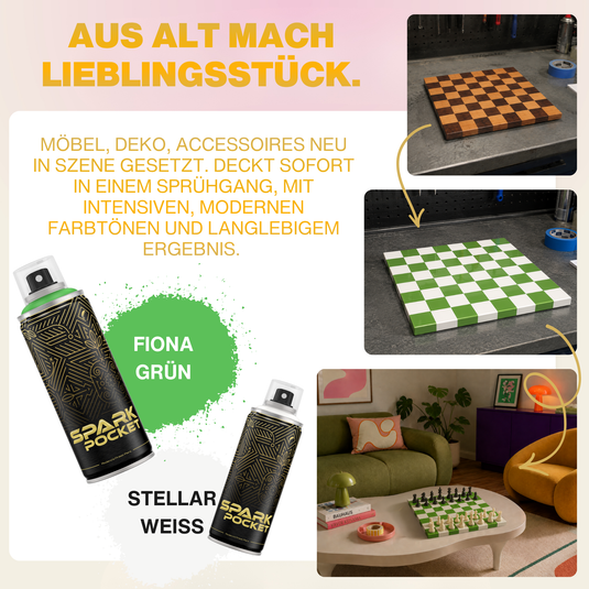 SPARK Pocket Sprühdose 200ml - Glänzender Sprühlack mit hoher Deckkraft