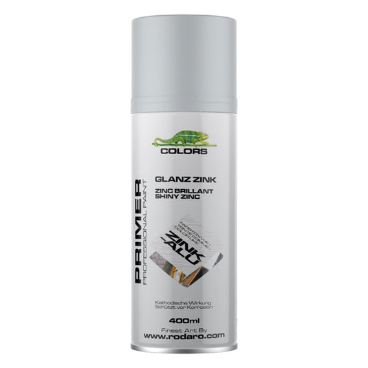 COLORS Zink-Alu Sprühlack silber - 400ml Spraydose Glanzzink