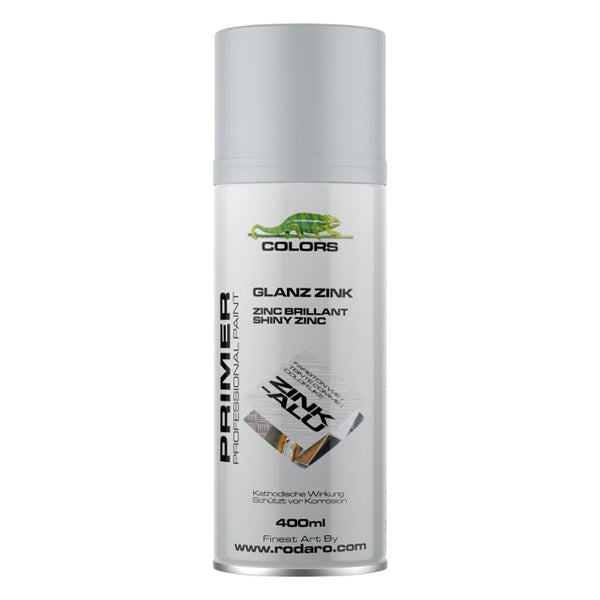 COLORS Zink-Alu Sprühlack silber - 400ml Spraydose Glanzzink