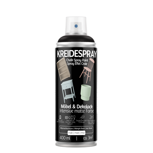 COLORS Kreidespray Möbel & Dekolack, Matte Kreidefarbe Sprühfarbe, 400ml Spraydose