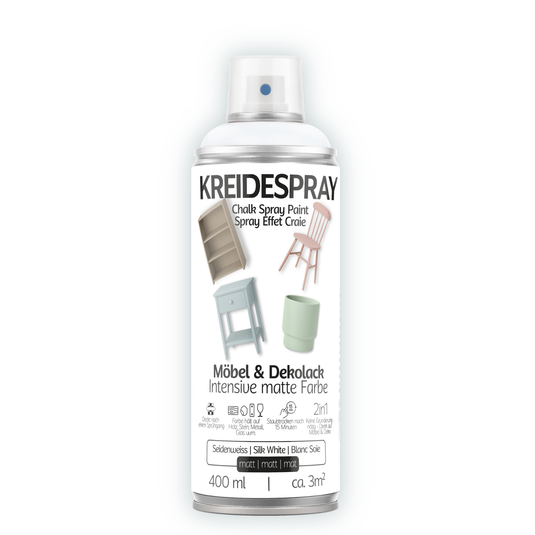 COLORS Kreidespray Möbel & Dekolack, Matte Kreidefarbe Sprühfarbe, 400ml Spraydose