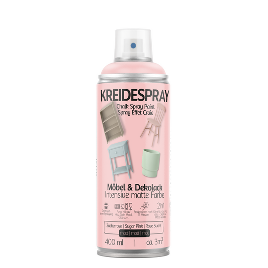 COLORS Kreidespray Möbel & Dekolack, Matte Kreidefarbe Sprühfarbe, 400ml Spraydose