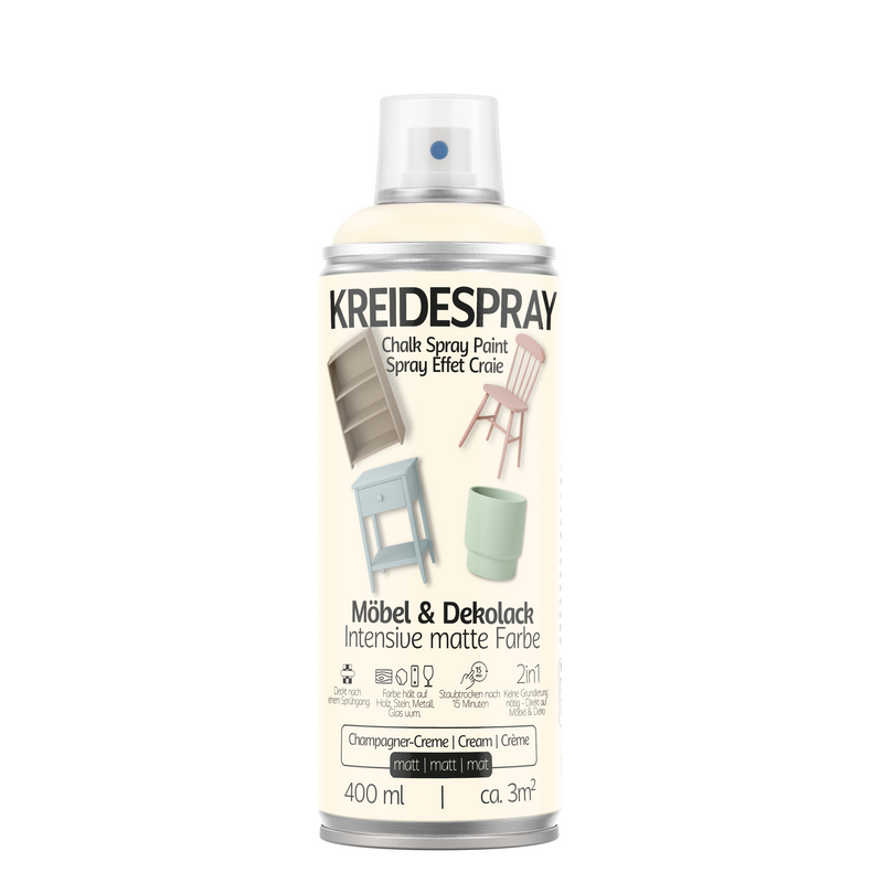 Laden Sie das Bild in Galerie -Viewer, COLORS Kreidespray Möbel &amp; Dekolack, Matte Kreidefarbe Sprühfarbe, 400ml Spraydose
