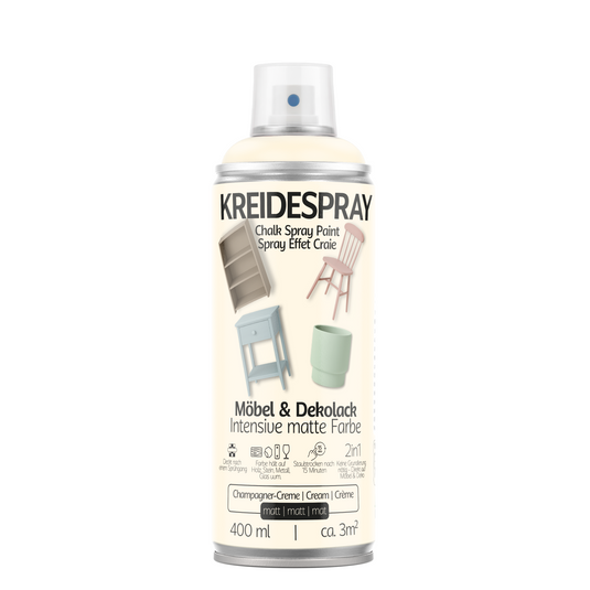 COLORS Kreidespray Möbel & Dekolack, Matte Kreidefarbe Sprühfarbe, 400ml Spraydose