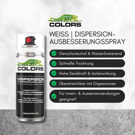 COLORS Dispersion Ausbesserungsspray weiss - 150ml Spraydose