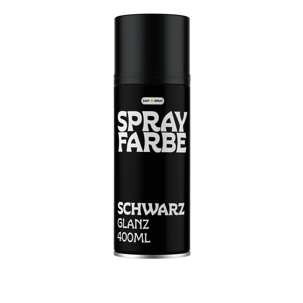EasySpray Sprühfarbe 400ml – Sprühlack Schwarz & Weiss, Matt & Glanz