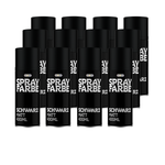 EasySpray Sprühfarbe 400ml – 12er Set Sprühlack Schwarz & Weiss, Matt & Glanz