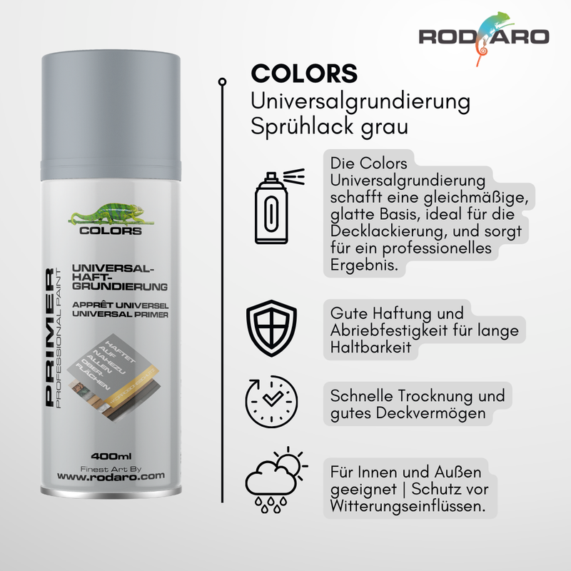Laden Sie das Bild in Galerie -Viewer, Colors Primer Universalgrundierung Sprühlack - 400ml Spraydose Haftgrundierung
