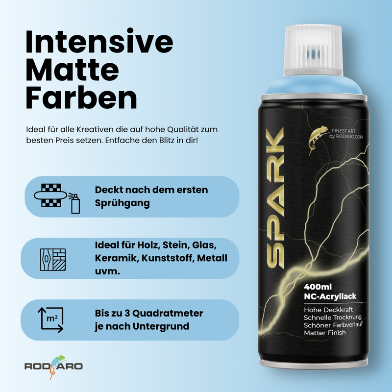 Laden Sie das Bild in Galerie -Viewer, SPARK Sprühdose 400ml - Matte Farbe mit hoher Deckkraft
