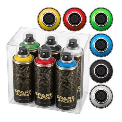 Spark Pocket 6er Set - Gelb Rot Grün Blau Schwarz Weiss