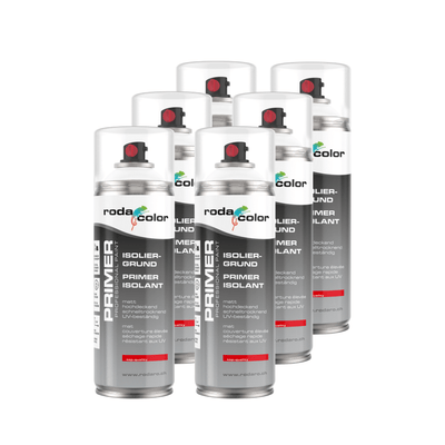Isoliergrundierung weiss Sprühlack 6er Set - 400ml Spraydose - xenial - shop.de