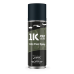 1K PRO Militär-Farbspray Army 400 ml Spraydose in RAL 9021 Schwarz matt
