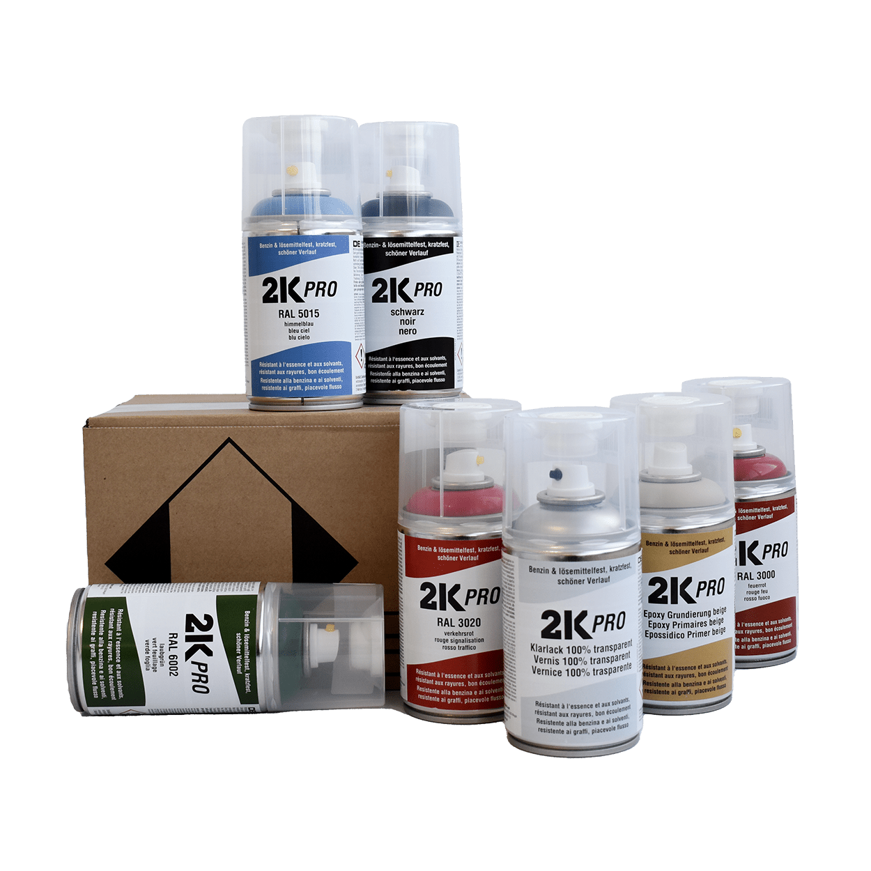 2K Spraydose 250ml - 2 Komponenten Sprühlack | 2K - PRO - xenial - shop.de